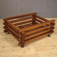 Jardinière en bois d'acajou de style vintage 900 salon de design moderne