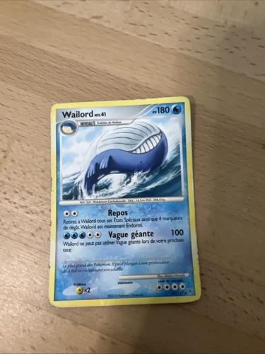 Carte pokémon wailord 147 - pokémon, 47/147