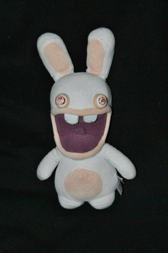 Peluche doudou lapin crétin