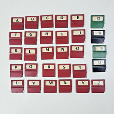 Flambo Onglets Alphabétiques en Métal Vintage Rangement Vertical 26 Plus 4 A à Z