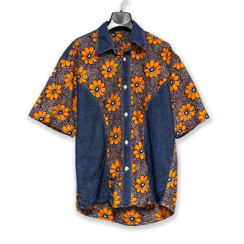 Chemise vintage bleue - chemise,