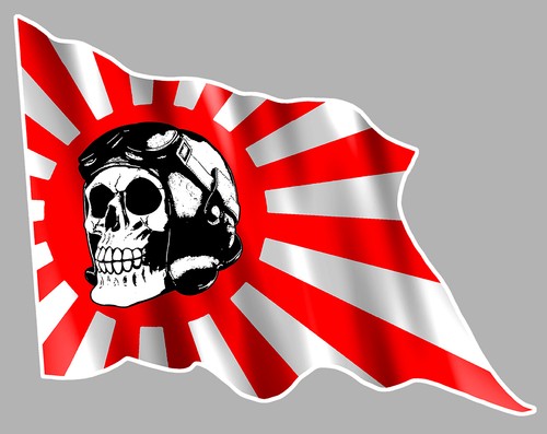 Tete mort drapeau japon - de,
