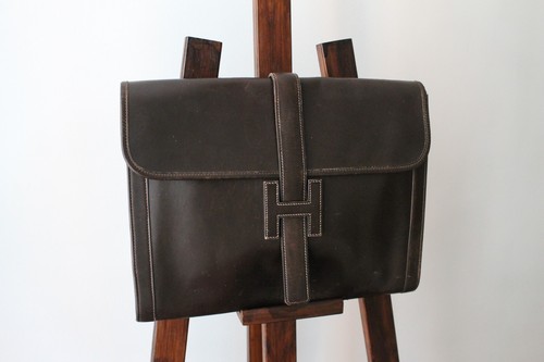 Hermès pochette jige cuir - hermès,