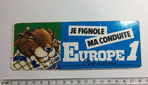 Autocollant radio europe - radio,