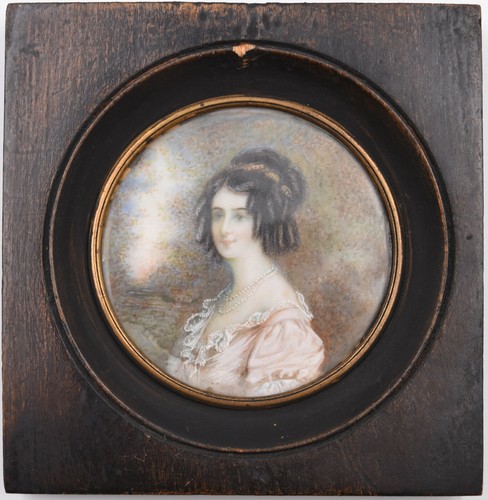 Miniature portrait jeune - miniature, de