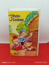 VHS - Les 3 Petits Cochons - K7 Vidéo Initial Candy Vidéo 