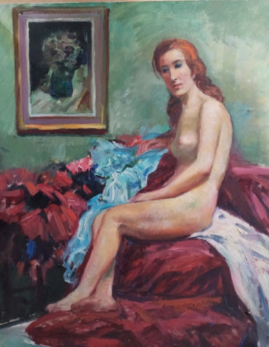 Tableau ancien huile - huile, portrait