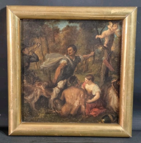 Tableau ancien huile sur toile - ancien,