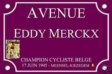 RÉPLIQUE PLAQUE de RUE Vélo