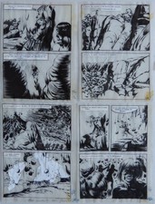 Lot de 4 planches originales