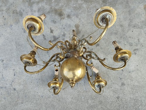 Ancien lustre hollandais - lustre,