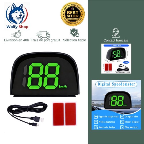 Compteur vitesse gps hud - compteur,