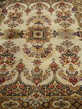 tapis anciens style persan dominante jaune dorée 200x300