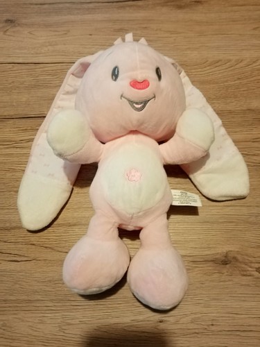 Peluche doudou lapin rose - lapin,