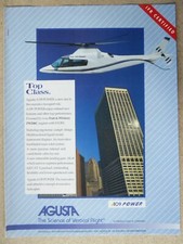 6/1996 PUB AGUSTA HELICOPTERE AGUSTA A109 POWER HELICOPTER ORIGINAL AD