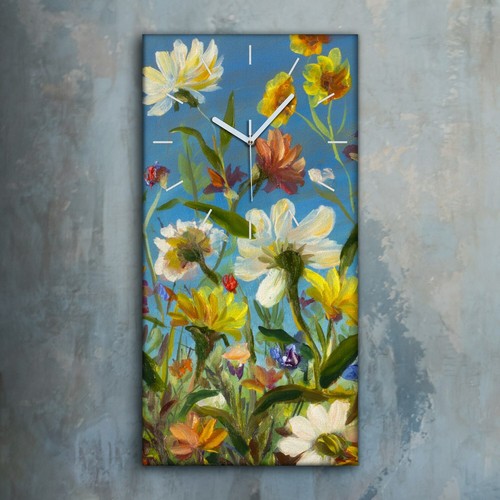 Horloge murale sur - toile, 30x60