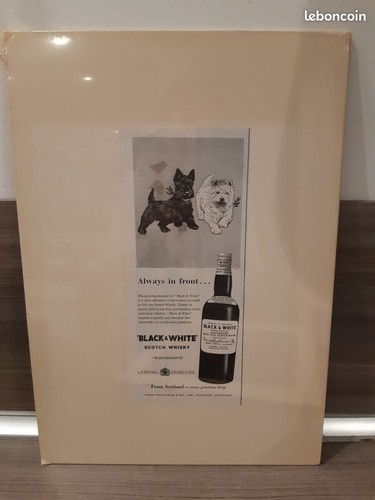 Affiche pub vintage scoth and
