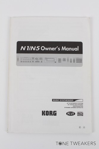 Korg owners manual - n5,
