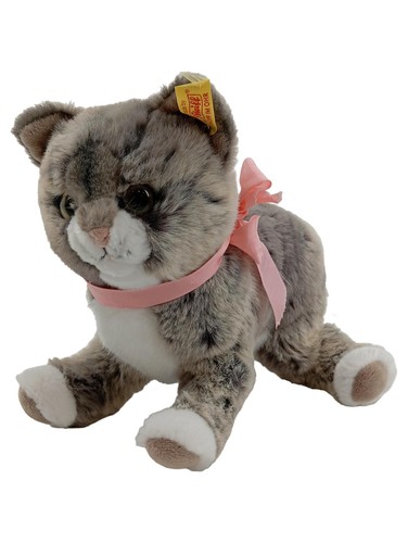 Steiff peluche chat gris 20cm - steiff,