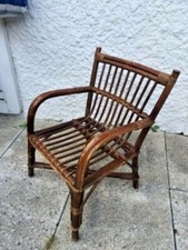 Petite chaise en rotin vintage