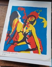 Jean-Claude Cardinaux lithographie originale E.A. “Crépuscule des îles” 32×25 cm