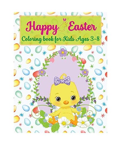 Happy easter coloring - happy, for