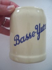 CHOPE à BIERE en grès BASSE YUTZ BRASSERIE THIONVILLE 25 cl GRAVEE 5/20 en TBE