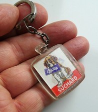 Ancien porte cle visiomatic St Bernard Chien Chocolat SUCHARD MILKA, Années 60