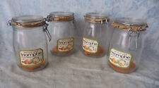 #Épicerie Collection# Lot de 4 Bocaux 1 Litre / Arc - Triomphe (Made in France)