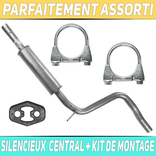 Pot échappement central - pot,