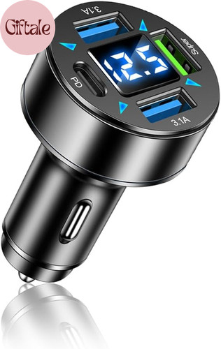 Port fast car charger with - 4-port,