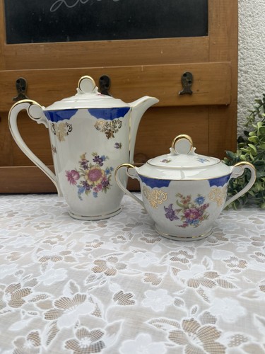 Ancienne cafetière sucrier - ancienne, et