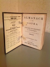  ALMANACH DE GOTHA  1851