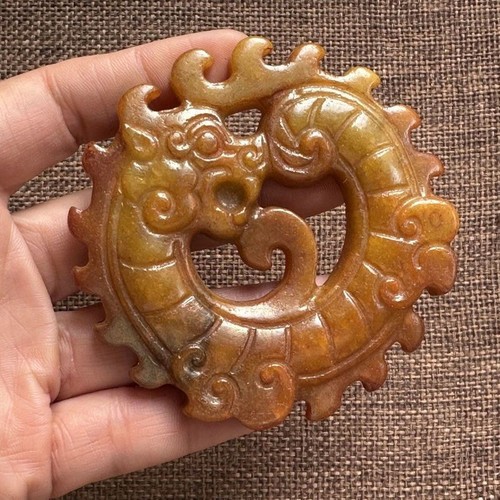 Antique xiuyu jade pendant old - antique,