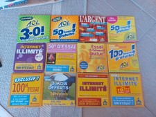 Lot D'anciens CD-ROM Connexion Internet Spéciale AOL