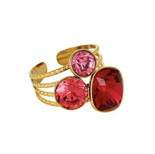Bague acier inoxydable - inoxydable, doré