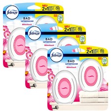 3 X Duo Pack Febreze Désodorisants Blütenhauch Bain Et Wc Parfum Dosateur de