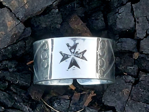 Bague artisanale croix - bague, de