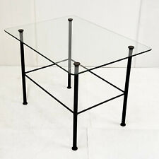 TABLE D'APPOINT TABLE BASSE VINTAGE 1950 ACIER & VERRE 50S 1950S ROCKABILLY