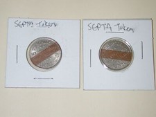 JETON SEPTA De L'Autorité De Transport Du Sud-Est De La Pennsylvanie Lot De 2