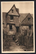 CPA Fougères, Vieille maison du XVIIe siècle 