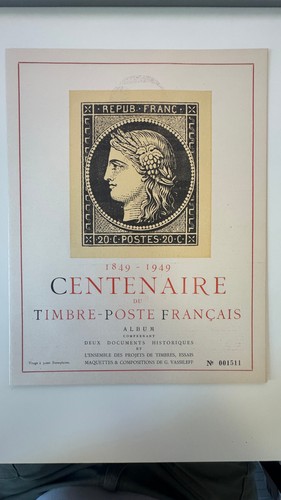 Document centenaire timbre - document,
