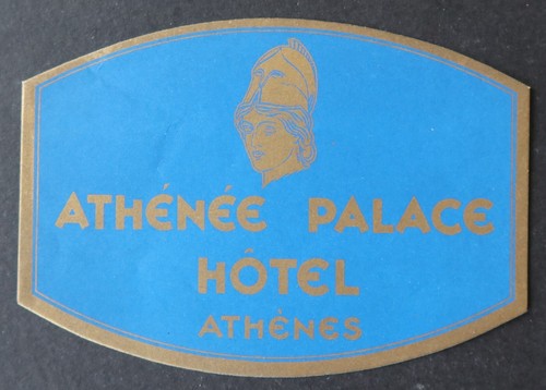 Ancienne étiquette hotel - étiquette,