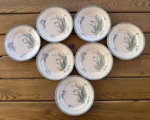 Assiettes plates anciennes - 7,