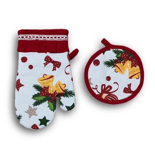 Set pièces gant four - four, et