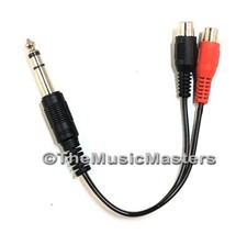 6 inch 1/4" Male Stereo Plug