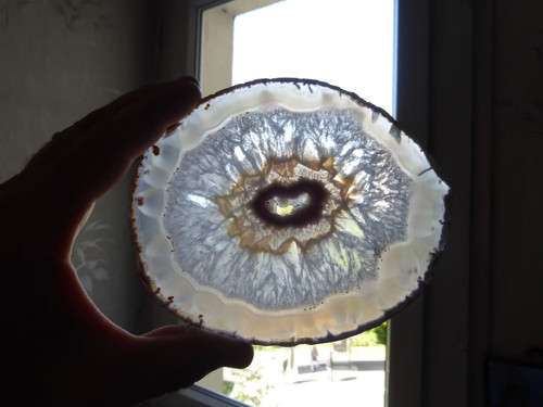 Tranche agate légèrement - tranche, d'agate