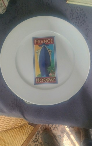 Assiette 1989 paquebot france - assiette,