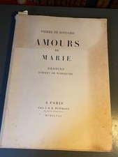 RONSARD (Pierre de) — Amours de Marie. Dessins d’Henry de Waroquier. Signé