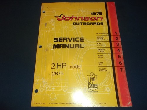 Omc johnson 1975 moteur - omc,